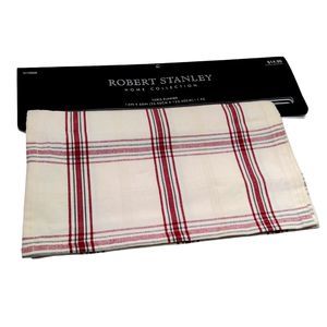 Robert Stanley Plaid Table Runner Heartland Holiday 60" x 14" Plaid New